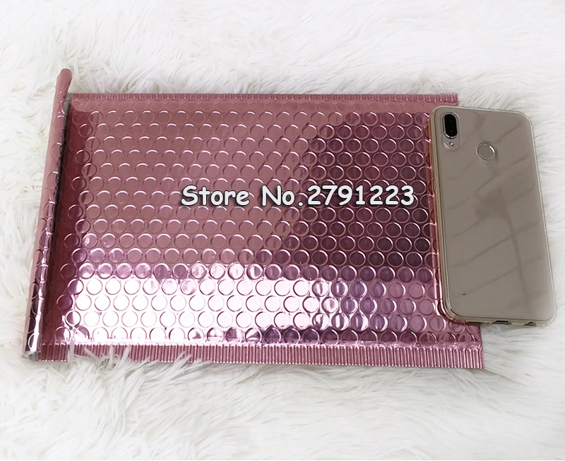 25 шт. 15x20+ 4 см розовое золото пузырчатая сумка очень толстая поли пузырьковая прокладка многофункциональный почтовый пакет для подарка