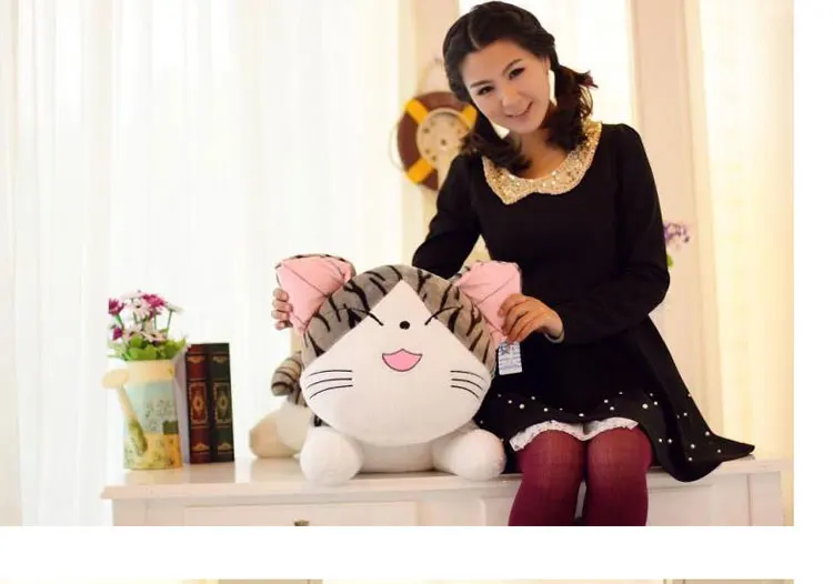 NEW STuffed Chi's cat plush toy 50 cm squint cat chi cat doll 19 inch soft Toy birthday gift wc562