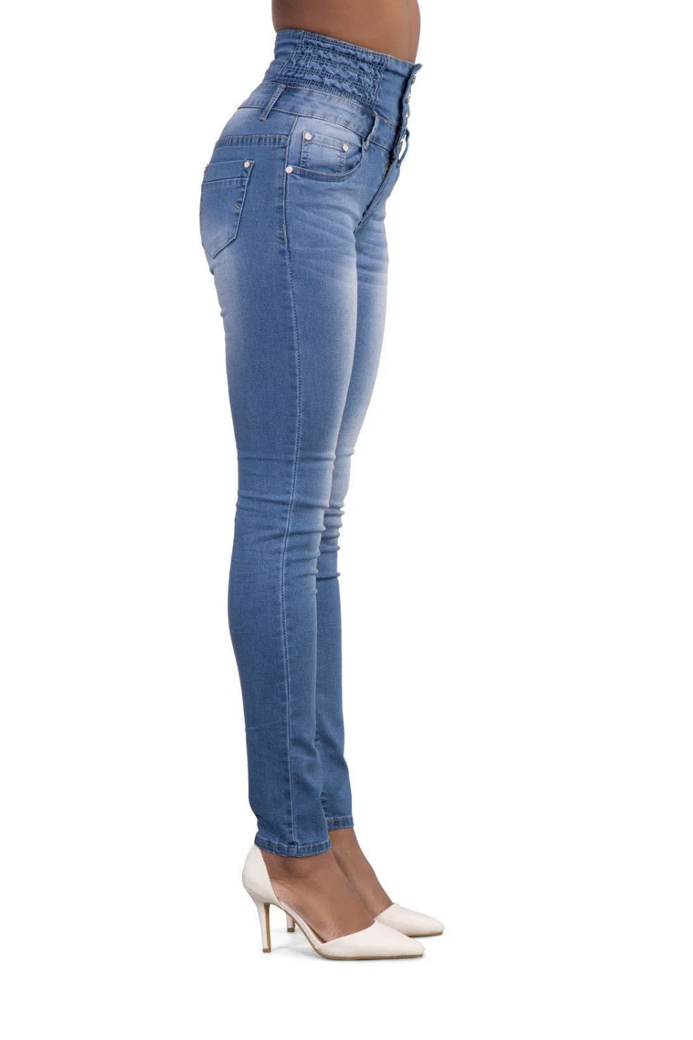 Новое поступление,, женские джинсовые брюки-карандаш, Стрейчевые джинсы с высокой талией, женские джинсы с высокой талией