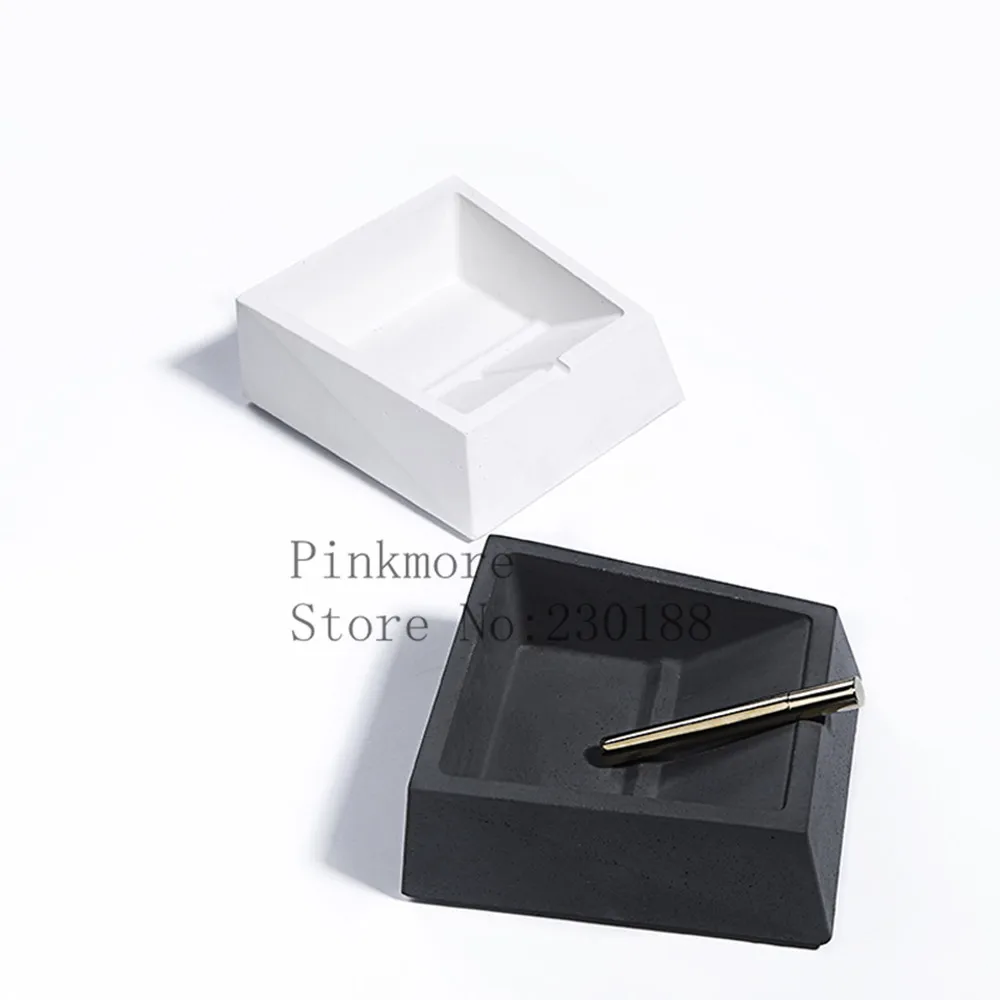 

silicone mold Cement ashtray concrete art ashtray storage plate mould concrete tray mold