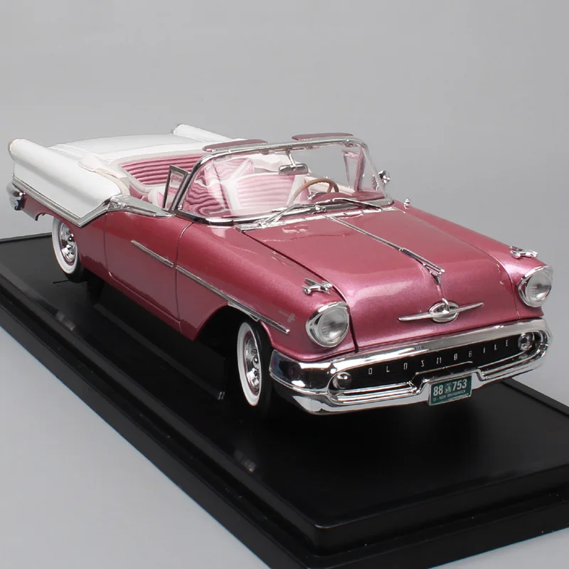 1 18 масштаб дорожный знак GM 1957 Olds mobile Super88 roadster классика купе автомобили Diecasts& игрушки автомобили модели автомобилей реплики