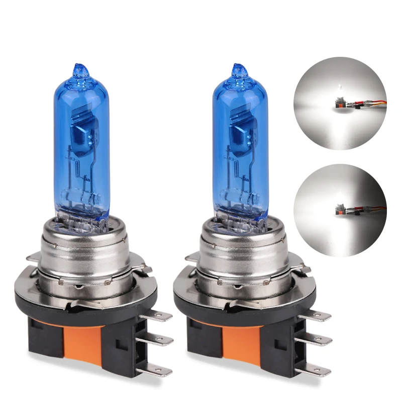 Urbanroad 1pcs H15 12V 55W Car Headlight Halogen font b Lamp b font Car Light Source