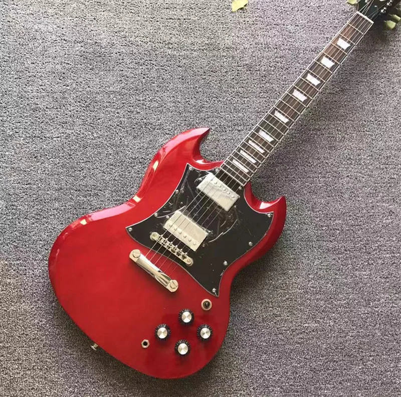 

The wholesales right handed electric guitar with red mahogany electric guitar body on sales