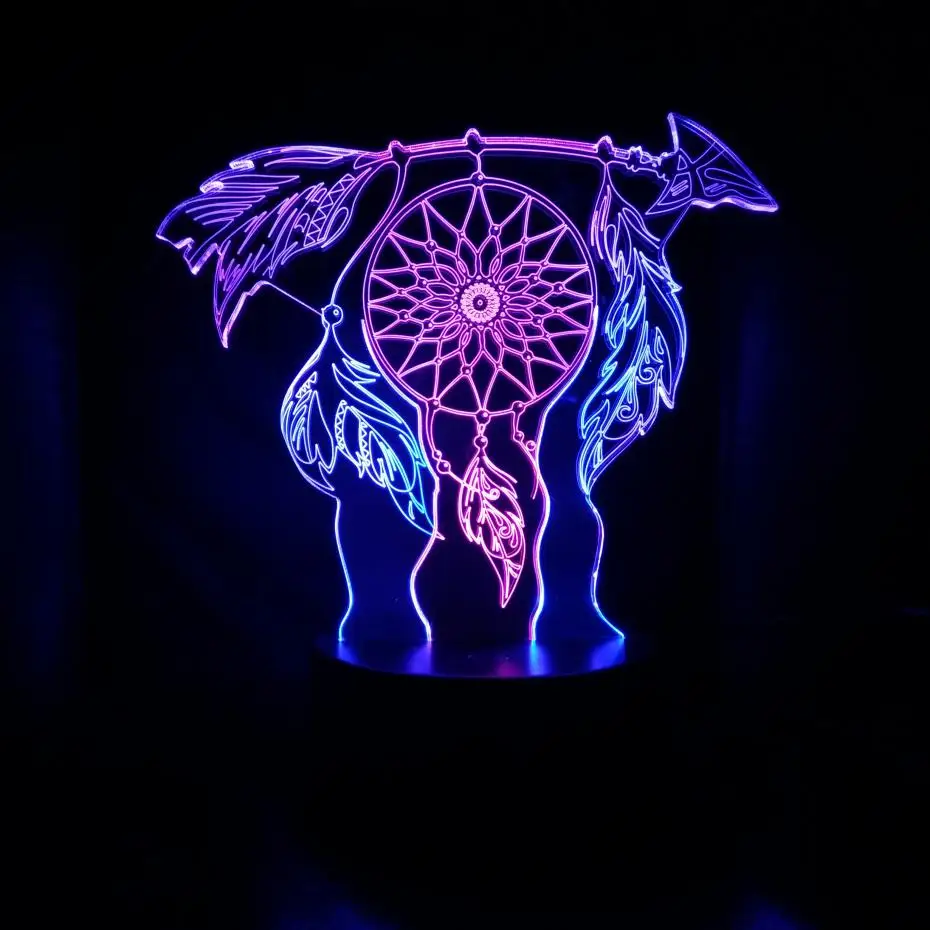 

Dreamcatcher Baby Night Light Touch Sensor Color Changing RGB Child Kids Gift Table Lamp Bedroom Dream Catcher Dropshipping 2019