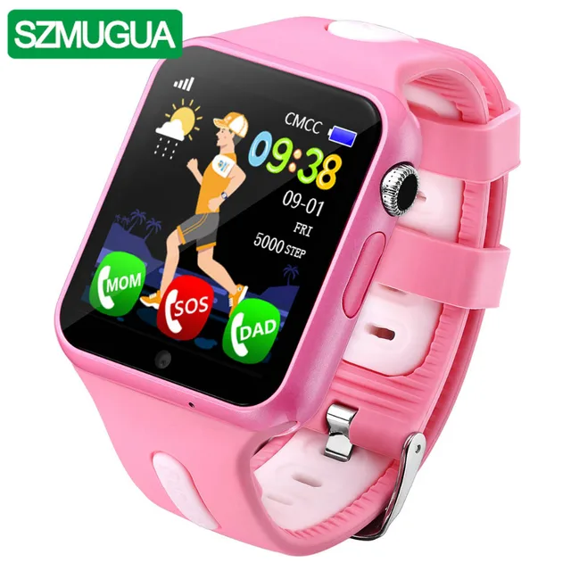 Cheap SZMUGUA Kids Smart Watch Children V5K GPS Location Device Tracker Waterproof Support SIM Card Camera Safety Phone Baby Watch