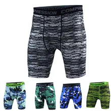 Мужские Новые камуфляжные облегающие шорты для бега, тренировочные компрессионные быстросохнущие Суперэластичные тренировочные трико для занятий фитнесом