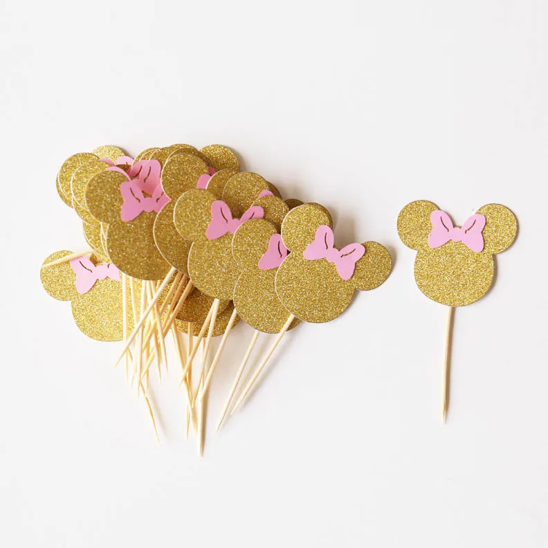 Minnie Mouse Bow Cake Toppers Minnie Mouse Bow Cake Toppers