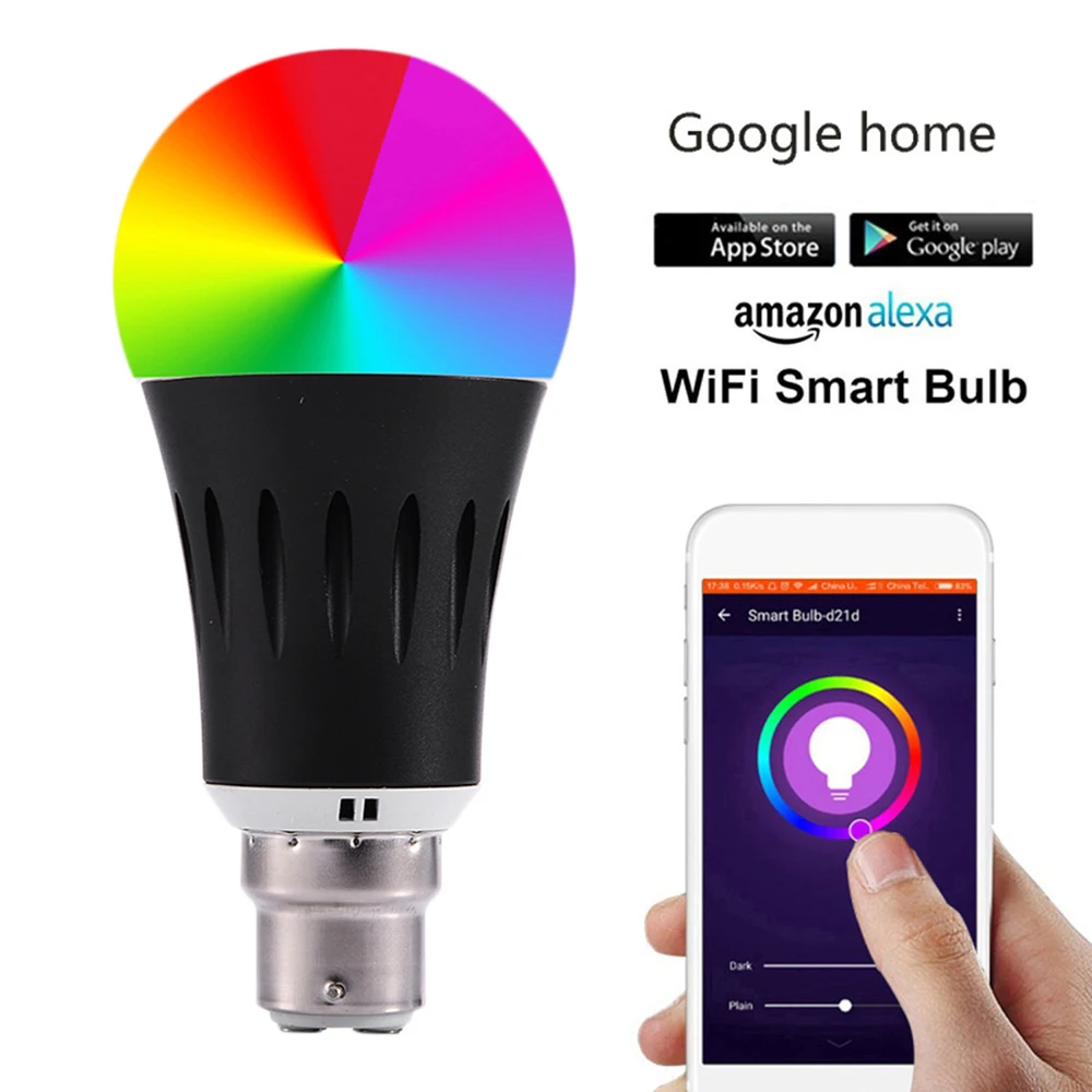 E27/E26/B22/E14 умный дом для лампочки, с WIFI переключатель работы с Alexa Google home IFTTT приложение smart life Управление яркость сцены светодиодный лампы