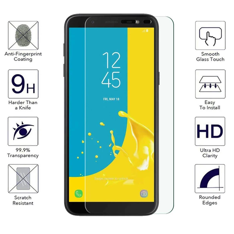 С уровнем твердости 9H закаленное Стекло для samsung Galaxy A7 A6 A8 плюс J4 Core J6 плюс A750F J600F A600F A530F пленка Экран протектор