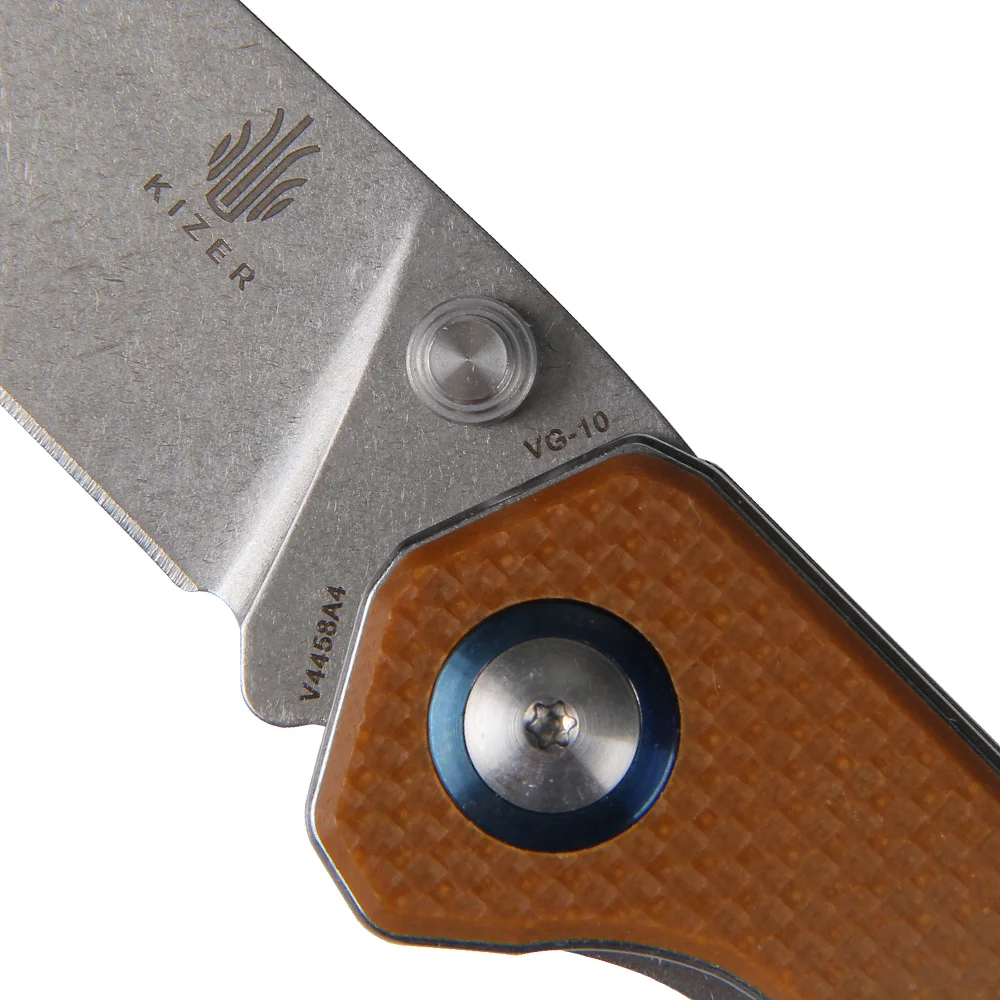 Нож kizer, тактический нож для выживания, охотничий складной нож VG10, нож из нержавеющей стали, Походный нож, инструмент g10, ручка