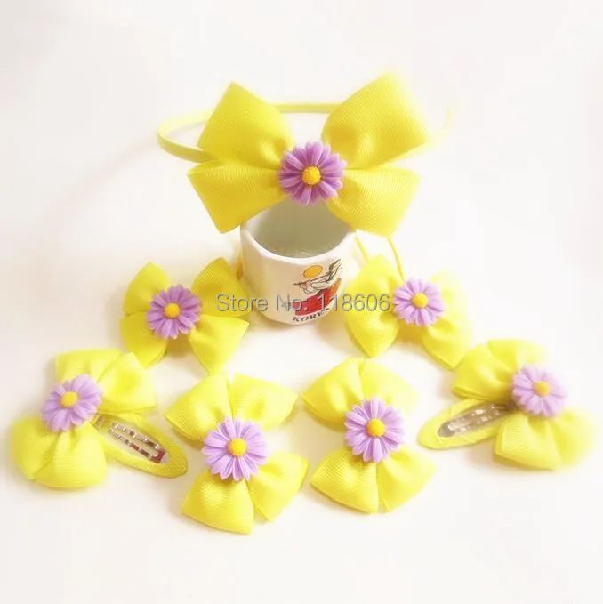 sunflower hairclip and headband10.jpg