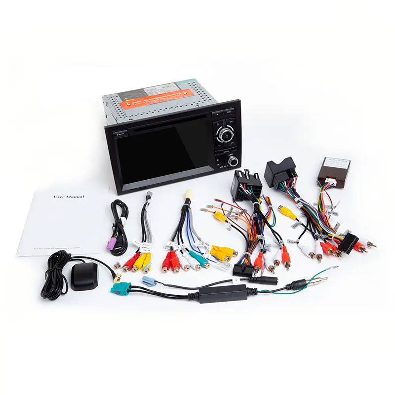 Excellent Car Multimedia Player 2 Din Audio GPS DVD Head Unit for Audi A4 B6 B7 S4 B7 B6 RS4 2002-2008 RS4 B7 SEAT Exeo 2008-2012 5