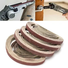 10 шт. шлифовальный станок для песочного пояса, абразивный шлифовальный станок для Dremel, аксессуары для полировки абразивов 40 60 80 100 120, инструменты для дома и дома