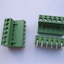 120 шт. 5,08 мм угол 6-контактный переходник с внутренней Винтовые клеммы разъема подключения Тип зеленый