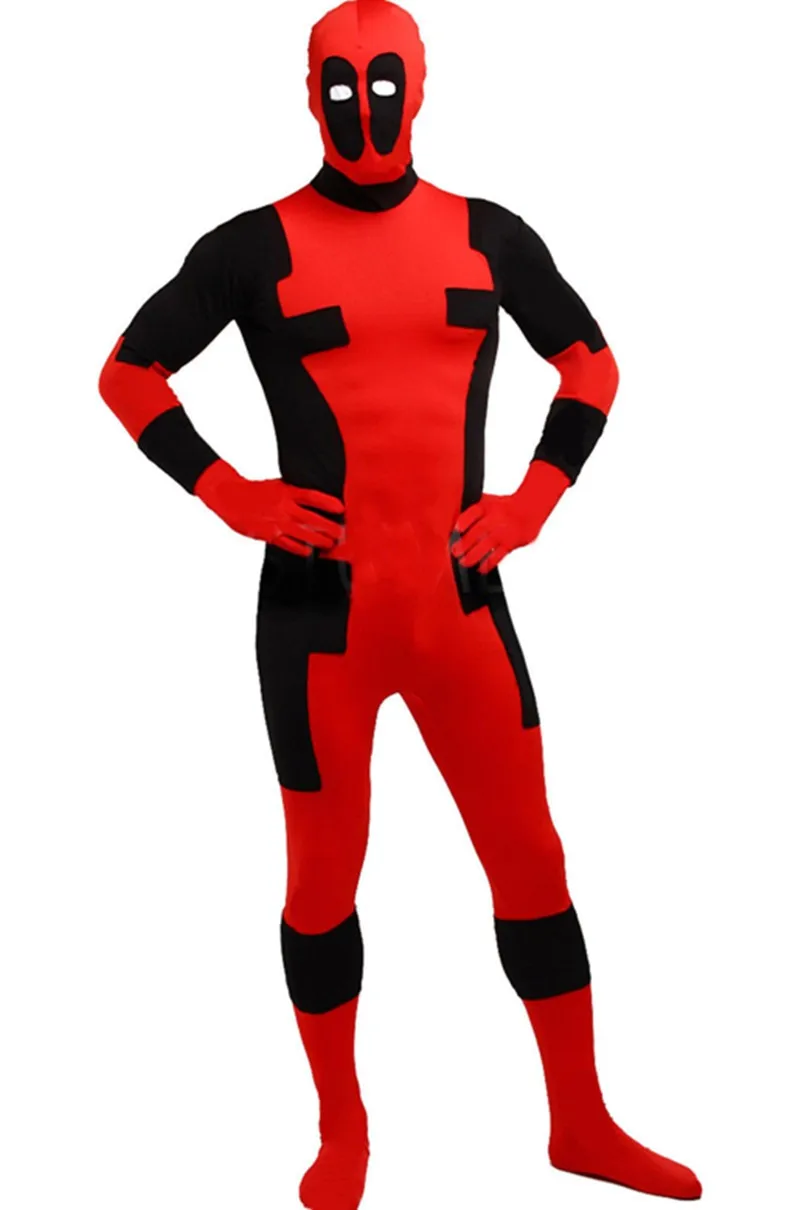

60pcs/lot S - XXL The X-men Cosplay Costumes Highly Elastic Tight Clothing Deadpool Costumes Movie Disfraces Elastic Clothes