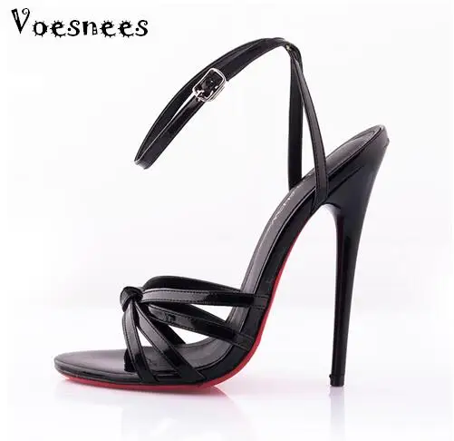 Model Catwalk Shoes 2017 Fashion Plus Size 36-44 Summer Sexy Ultra-high Heels 14CM Fine With Patent Leather Fun Shoes 