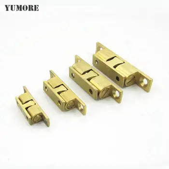 

DHL Free Shipping 70mm Brass Double Ball Catch Furniture Door Stopper Cabinet Door latch 100pcs/lot