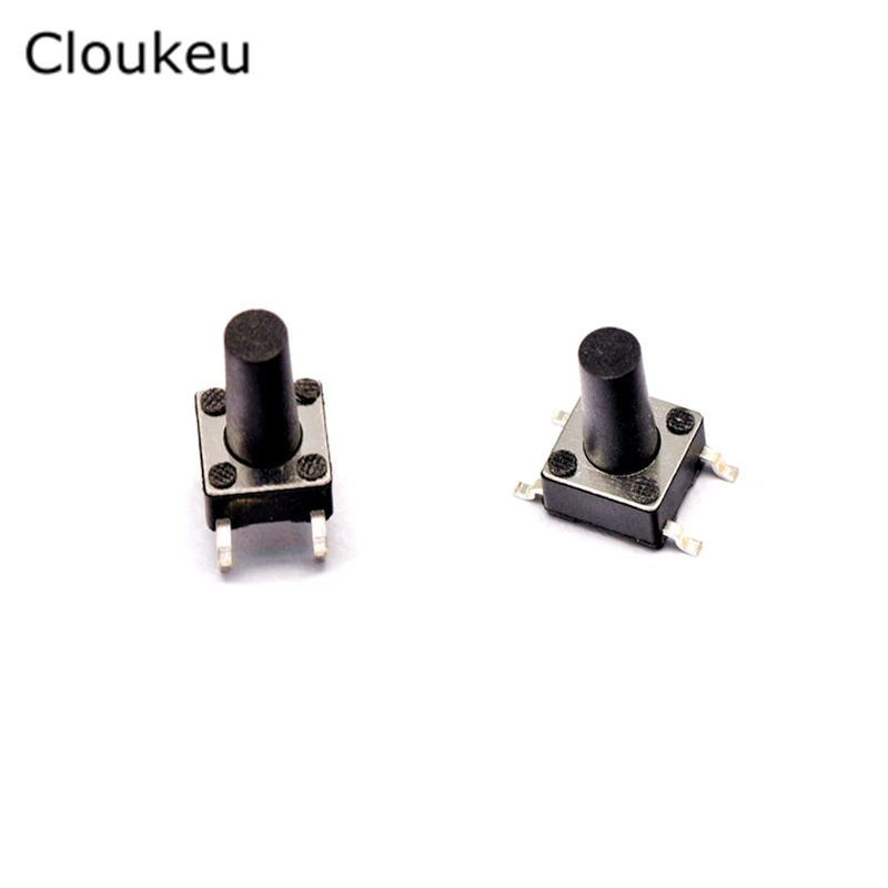 50Pcs 6*6*25MM touch switch patch micro button four foot 6x6x25 copper | Обустройство дома