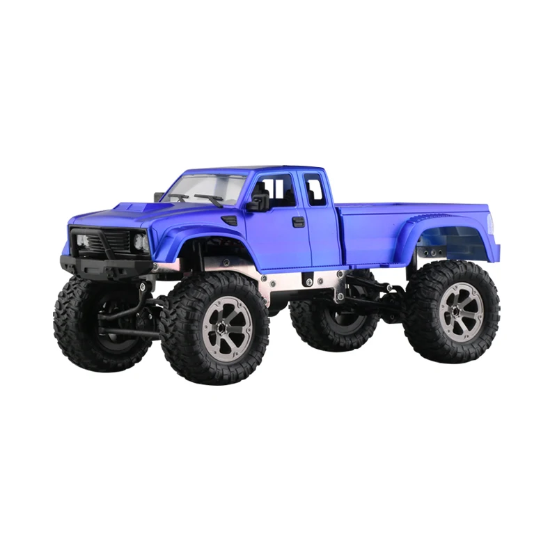 EBOYU FY002A 2,4 Ghz 1/16 4WD внедорожник RC грузовик с передним светодиодный светильник матовый военный RC грузовик RTR - Цвет: Синий