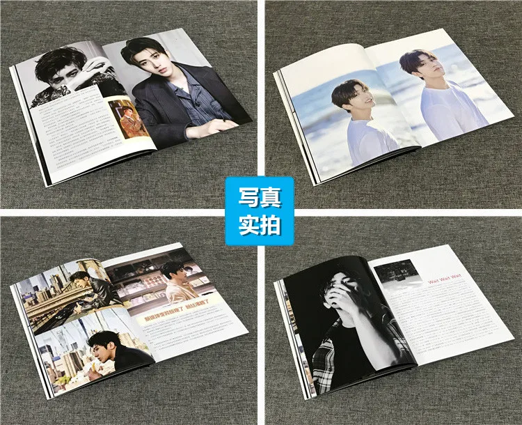 August Cai Xu Kun Photos Book China Male Singer Actor Postcard Bookmark Picture Magazine Book Set Festival Gift New