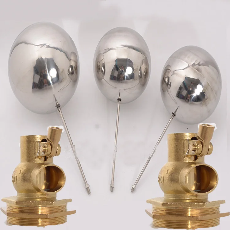 

Free Shipping Floating Valve DN15 DN20 DN25 Tank Liquid Level Metal Float Valve Outer thread Brass Body Valve