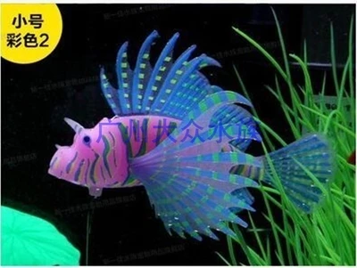 Новая и необычная игрушка Рыбная чаша декорация ландшафт для аквариума декоративная поддельная рыба флуоресценция моделирование цвета морские организмы - Цвет: small size 3