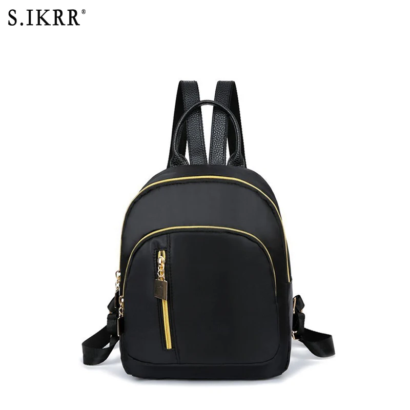 S. IKRR أزياء المرأة النايلون على ظهره Preppy نمط عارضة البسيطة سفر حقائب كتف المرأة الصلبة حقيبة ظهر مدرسية S. IKRR أزياء المرأة النايلون على ظهره Preppy نمط عارضة البسيطة سفر حقائب كتف المرأة الصلبة حقيبة ظهر مدرسية