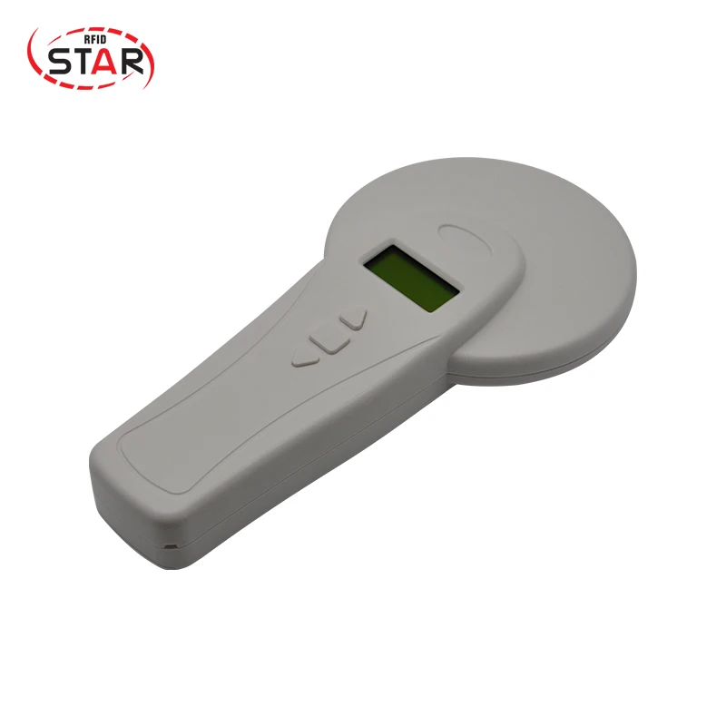 

ISO 11784/5 FDX-B animal tag rfid reader OLED display 134.2khz cheap pet microchip scanner for animal id tracking