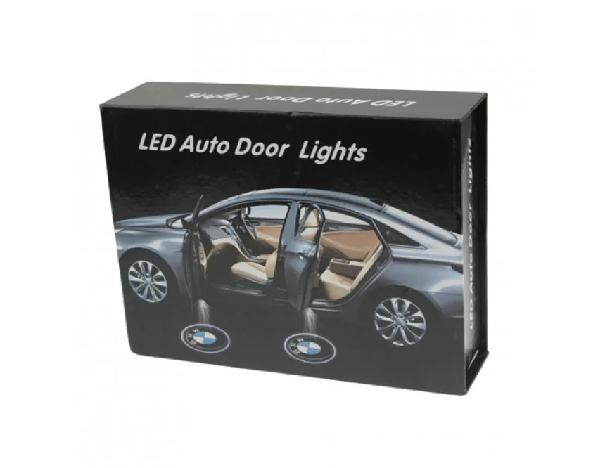 2 Pcs Bright Light LED Auto Door Lights 12V Car Bulblight gray paint