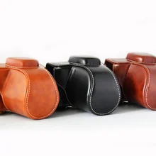 Pu кожаный чехол для камеры Fuji беззеркальная система камера X-T100 сумка для камеры Fuji x-t100 для использования с 14-45 объективами