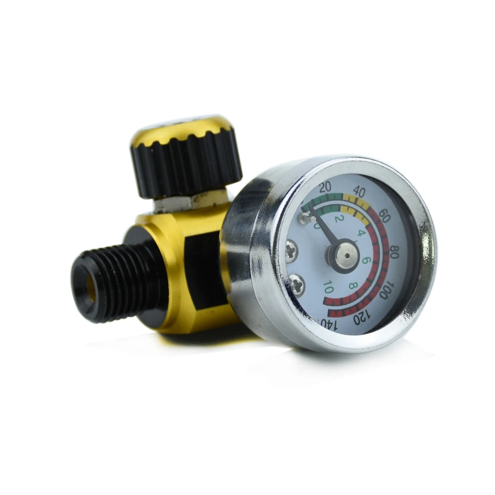 AETool 1/4 резьба 0-140PSI/10 бар LVLP HVLP Краска Spary пистолет регулятор давления Манометр с в линии воды Ловушка фильтр и Co