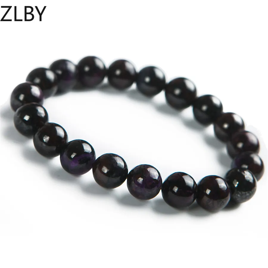 

11mm Precious South African Purple Natural Sugilite Healing Crystal Round Bead Fashion Stretch Charm Bracelets For Women