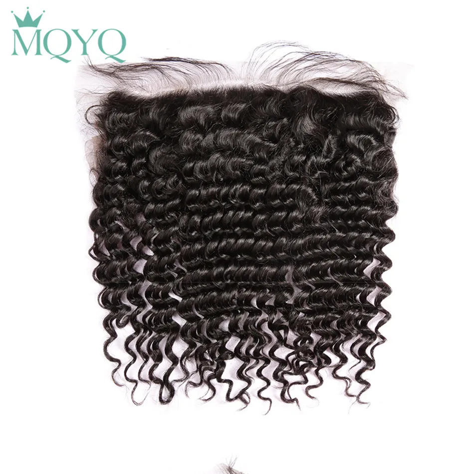 MQYQ Brazilian Deep Wave Lace Frontal Closure Pre Plucked With Baby Hair 13x4 100% Human Closure Ear To Ear Free Part MQYQ Brazilian Deep Wave Lace Frontal Closure Pre Plucked With Baby Hair 13x4 100% Human Closure Ear To Ear Free Part