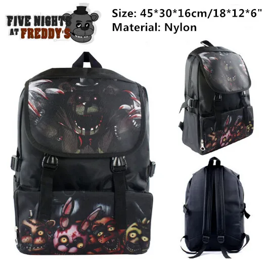 Школьный рюкзак FNAF с героями игры Five Nights At Freddy's черный|backpack school|school shoulder bagshoulder