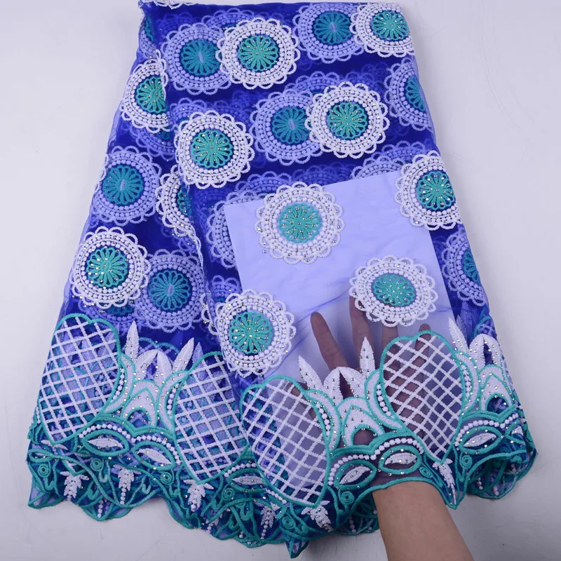 

High Quality Nigeria Stones Lace Tulle Lace Fabric African French Net Lace Fabric Milk Silk Lace Fabric For Party Dress A1499