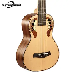 SevenAngel 26 дюймов Тенор укулеле 4 Strings Hawail мини гитара Топ ель винограда узор звук отверстие Ukelele Оптовая