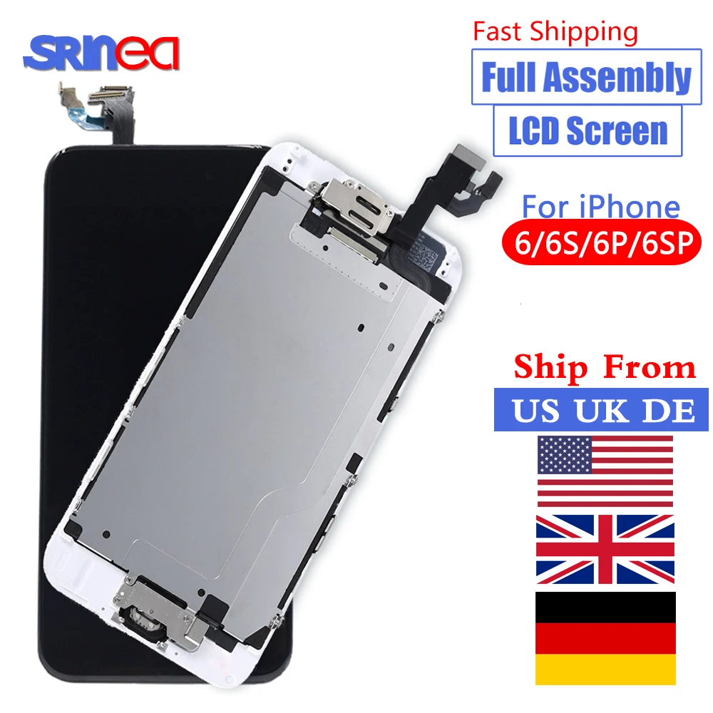 

For iPhone 6 Plus LCD Full Assembly Complete 100% With 3D Force Touch i 6Plus Screen Replacement Display Ship From US UK DE