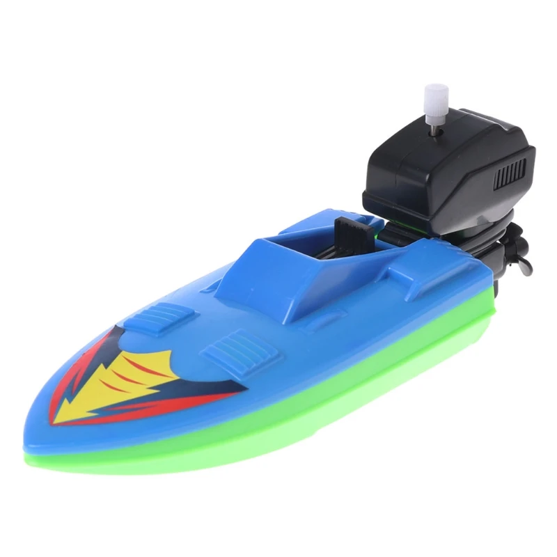 

Baby Toy Kid Wind Up Clockwork Boat Ship Toys Bath Toy Play Water Bathroom