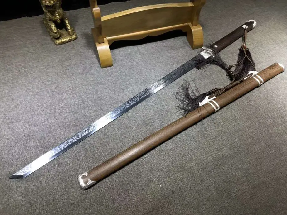 Ручной работы китайский ушу острый меч Supersteel Кунг фу Тан дао сабля Полный Тан можно вырезать бамбука