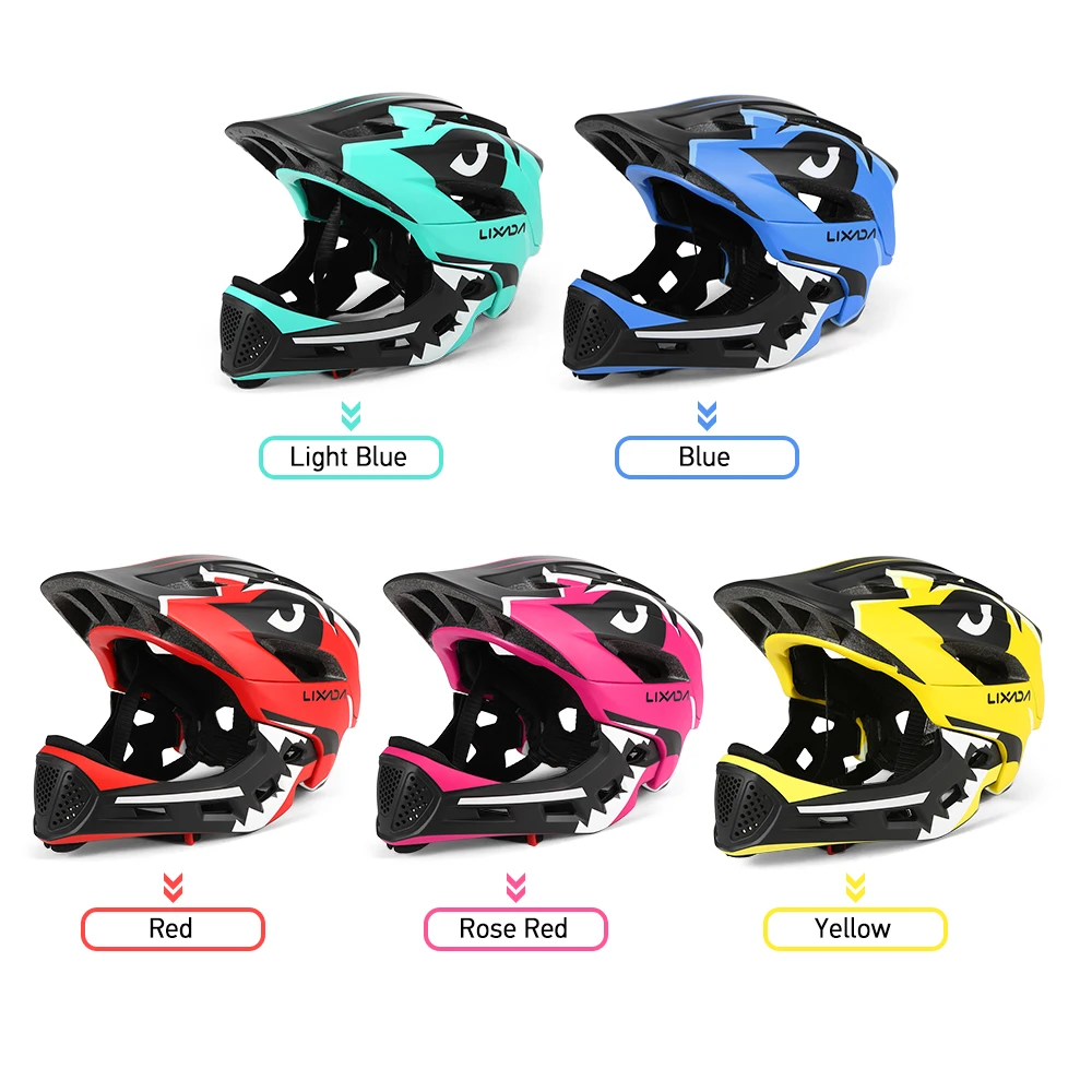 Lixada Kids Detachable Full Face Cycling Helmet Children Sports Safety Helmet for Cycling Skateboarding Roller Skating Lixada Kids Detachable Full Face Cycling Helmet Children Sports Safety Helmet for Cycling Skateboarding Roller Skating