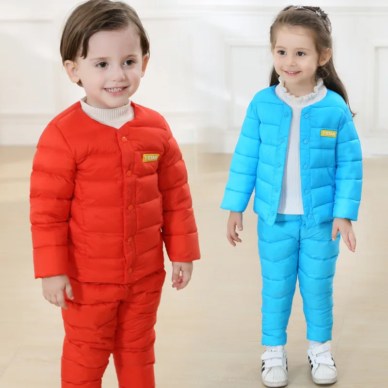 2016 autumn and winter new small children cotton pants suit and two sets of special offer