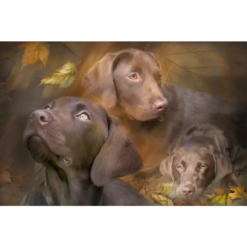 Labrador dog Diamond Painting Full Round Drill Cross Stitch Diamond
