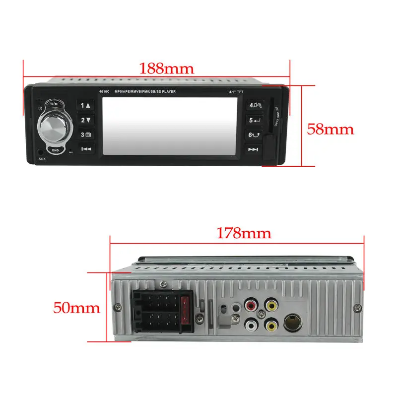 For Digital fixed panel MP5 Player 4 Inch car mp5 player manual /car mp5 player with usb sd Fm
