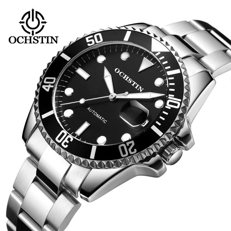2019 OCHSTIN أعلى العلامة التجارية الرجال الميكانيكية ووتش التلقائي الأزياء الفاخرة الفولاذ المقاوم للصدأ الذكور ساعة Relogio Masculino