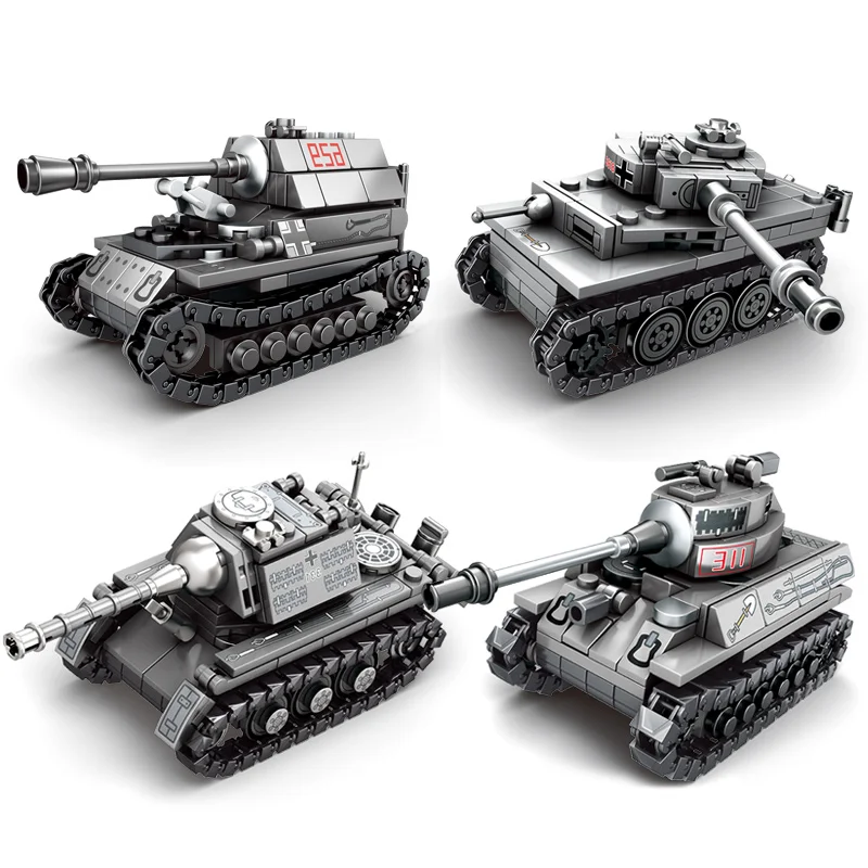 

SEMBO Tank 4 in 1 Empire Empires of steel Military Series Weapon Building Blocks Bricks Toy For Children Gift