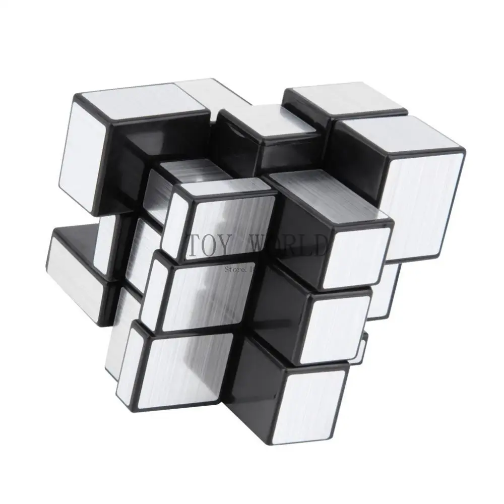 Caliente 3x3x3 bloques de espejo plata brillante Cubo mágico rompecabezas cerebro Teaser IQ niño divertido cubo mágico Cubiks Juguetes educativos Caliente 3x3x3 bloques de espejo plata brillante Cubo mágico rompecabezas cerebro Teaser IQ niño divertido cubo mágico Cubiks Juguetes educativos