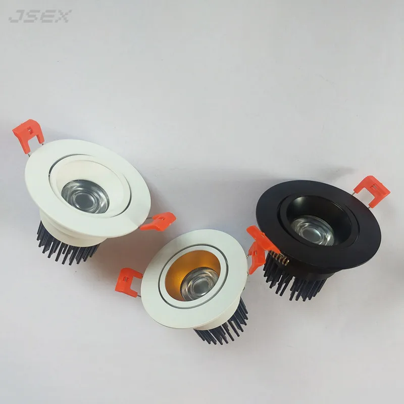 

Round Recessed Dimmable LED Downlights 7W9W12W COB LED Ceiling Spot lights AC85~265V LED Lamp Warm Cold White Indoor Lighting
