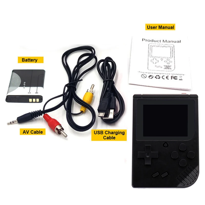 Новинка Coolboy ретро мини 2 портативная игровая консоль эмулятор встроенные 400 игры видеоигры портативная консоль 3,0 дюймов цветной ЖК-дисплей