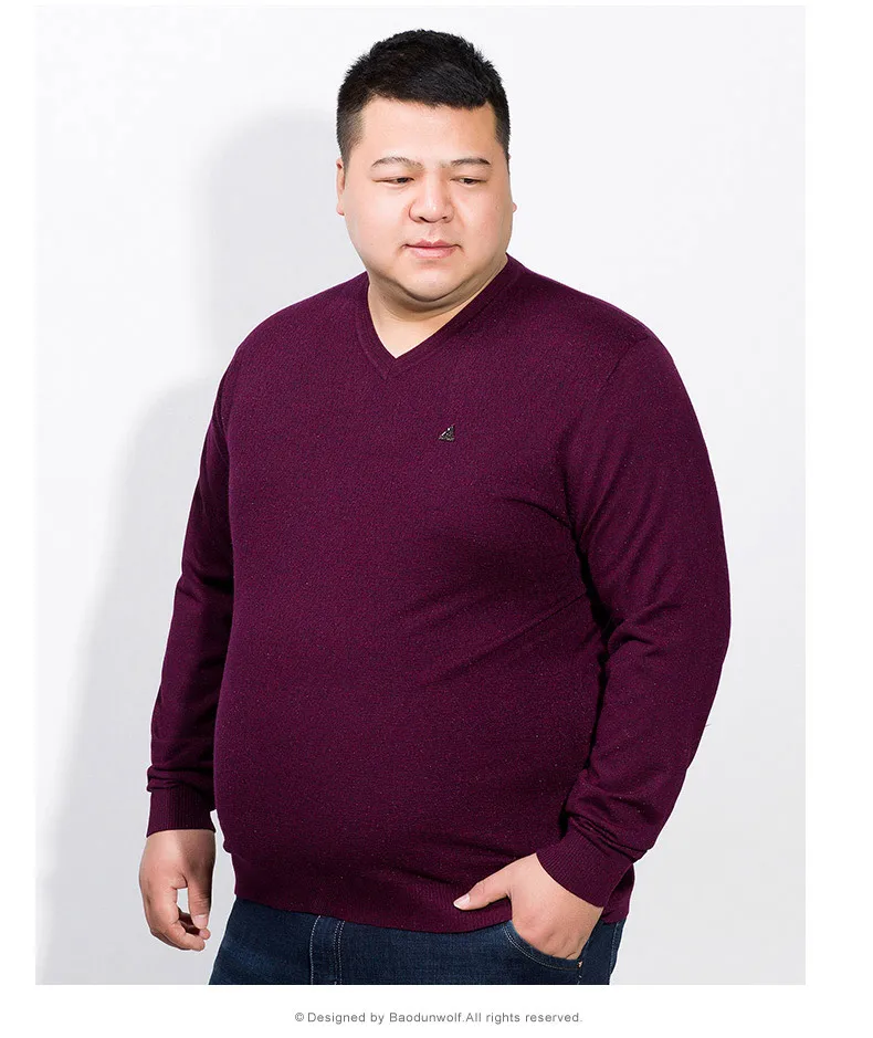 10XL 8XL 6XL 5XL 4XL мужской модный свитер смешанных цветов мужской свободный свитер с v-образным вырезом и длинными рукавами