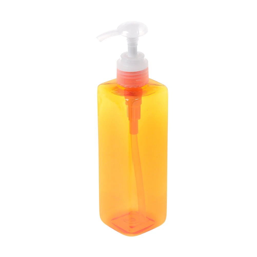 250 мл пены бутылки с крышкой пластиковый шампунь лосьон розлива ясно вспенивания бутылки Пена насос мыло мусс дозатор жидкости - Цвет: Оранжевый
